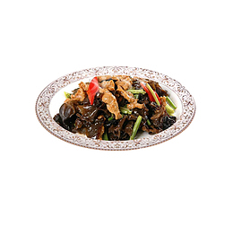 产品实物餐饮木耳炒肉