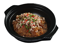 豆角肉末砂锅粉丝免扣系列