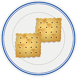 手绘矢量美食葱油饼素材