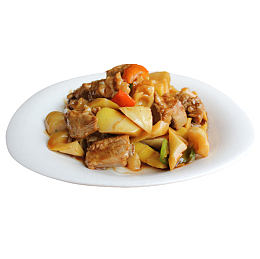 产品实物土豆烧排骨