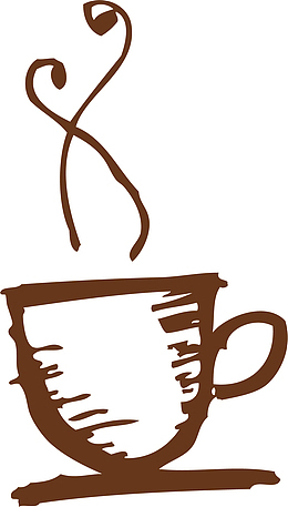 冒着热气的杯子