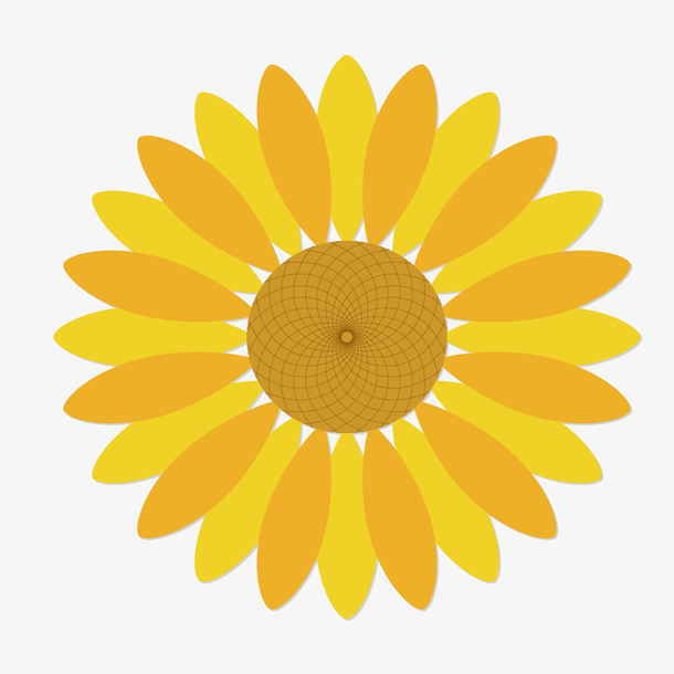 黄色卡通秋季向日葵