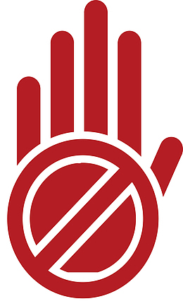 严禁禁止命令手势