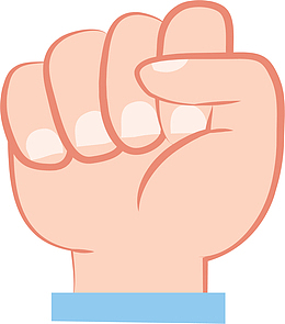 举起来的拳头手势