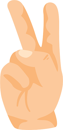 获得胜利的剪刀手