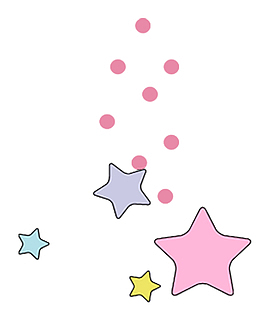 彩色星星小圆点免抠