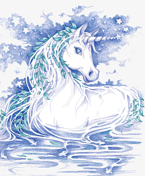 梦幻独角兽素材_梦幻独角兽图片元素-觅元素