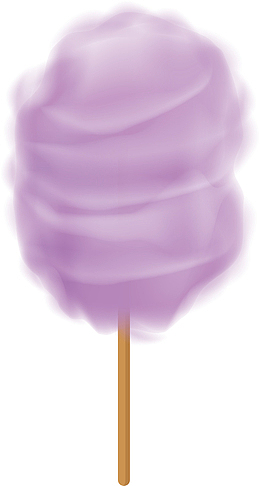 紫色棉花糖