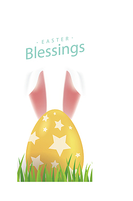 金色彩蛋兔子耳朵