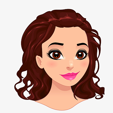 时尚女性发型设计png卡通手绘速写女性人物aipng创意无表情职业女子