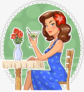 女性矢量元素素材_女性矢量元素图片元素-觅元素