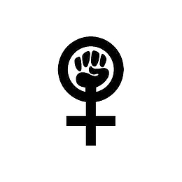黑色女性权利图标