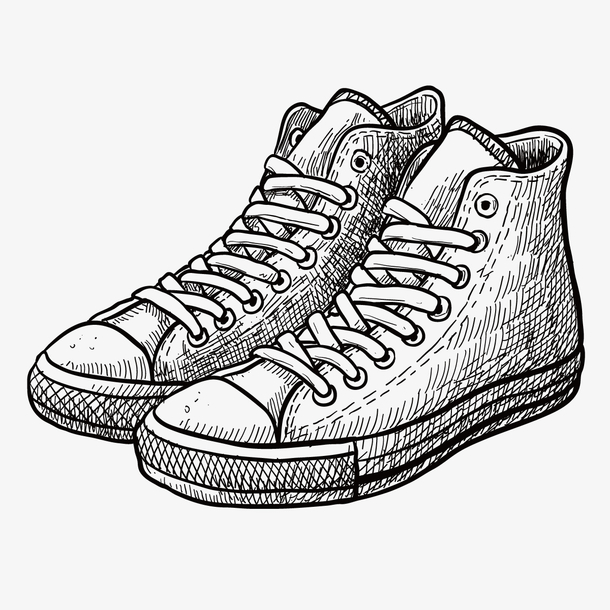 矢量手绘鞋