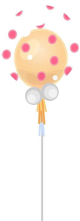 儿童节美丽透明气球