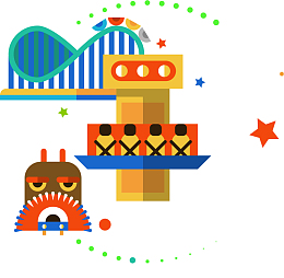 儿童节游乐园设施