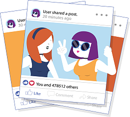 社交网站自拍朋友圈