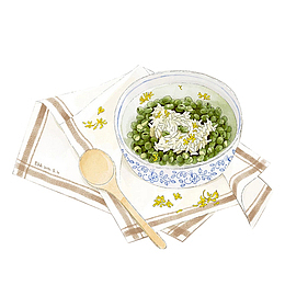 碗里的绿豆汤