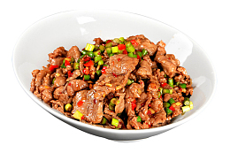 一碗葱花孜然牛肉