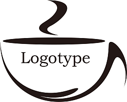 卡通手绘简笔画西餐碗logo