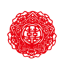 婚礼装饰窗花设计