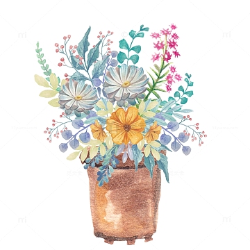 ppt花草素材-ppt花草图片元素-觅元素