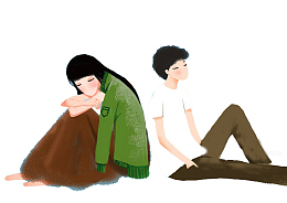背靠背依偎PNG