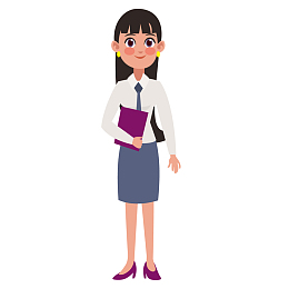 一个长发的职场女性