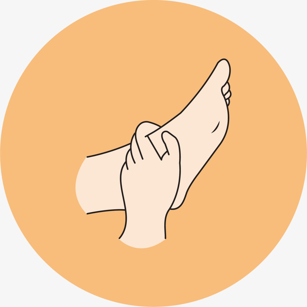 足疗按摩黄色标签