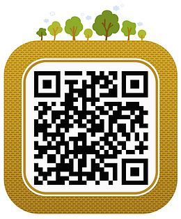 二维码上的松树