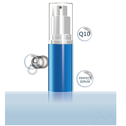 矢量清爽护肤品美容背景素材