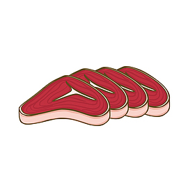 手绘猪肉设计素材