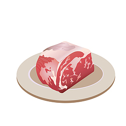 卡通猪肉设计元素素材
