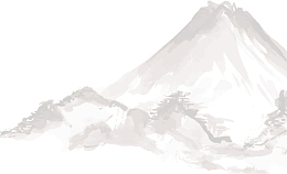 手绘白色大山