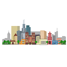 高楼林立的大城市