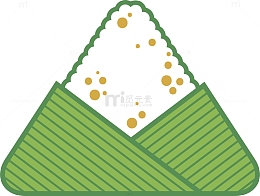 可爱粽子装饰插画