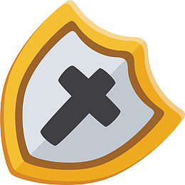 矢量图倾斜安全护盾