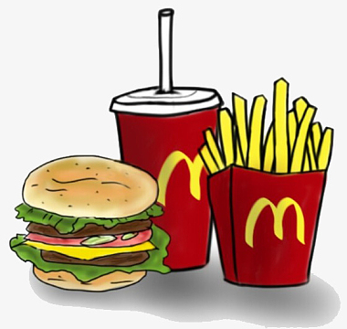 手绘麦当劳