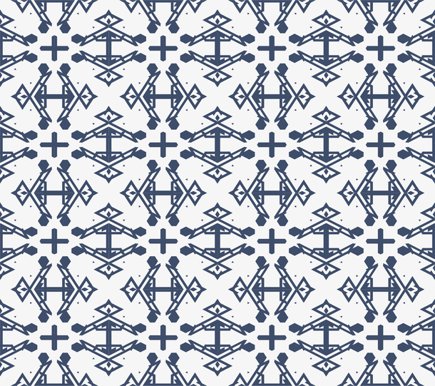 蓝色组合几何图形花纹