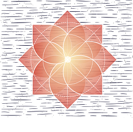 创意插画七夕荷花瓣彩绘位图图形