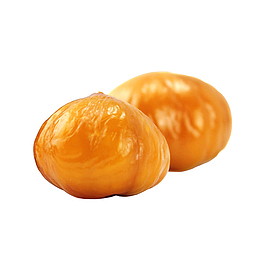 黄灿灿香甜甘栗美食图