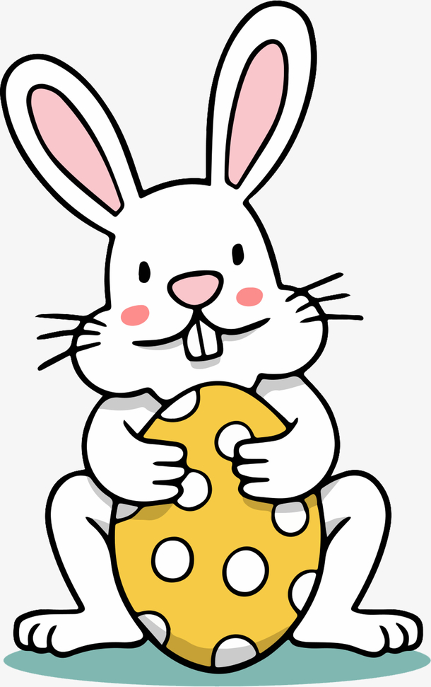 卡通手绘可爱小兔免抠图形
