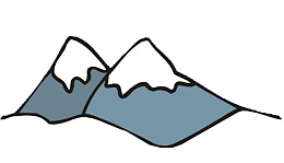 简约的雪山
