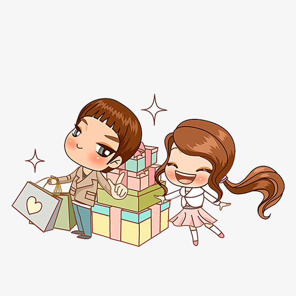 送礼物的男孩