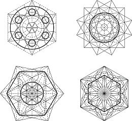 几何纹身刺青图形矢量素材