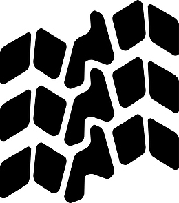 矢量黑色轮胎印素材图
