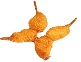 手绘卡通美食美味凤尾虾