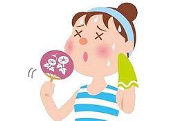 形容热卡通图片