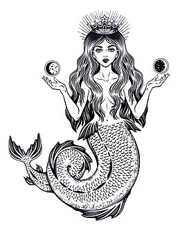 皇冠黑白花臂图案