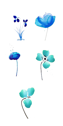花卉水彩画