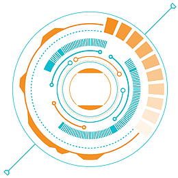 科技图表矢量插画